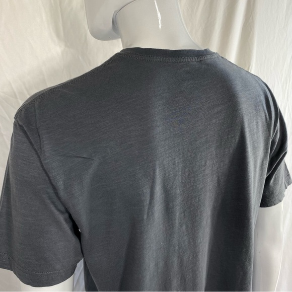 Rustic Blue Men’s Lightweight Gray V-Neck Tee - Picture 4 of 7